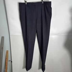 Santorelli Size 40 Romeo Gray Wool Luxury Dress Pants Made In Italy